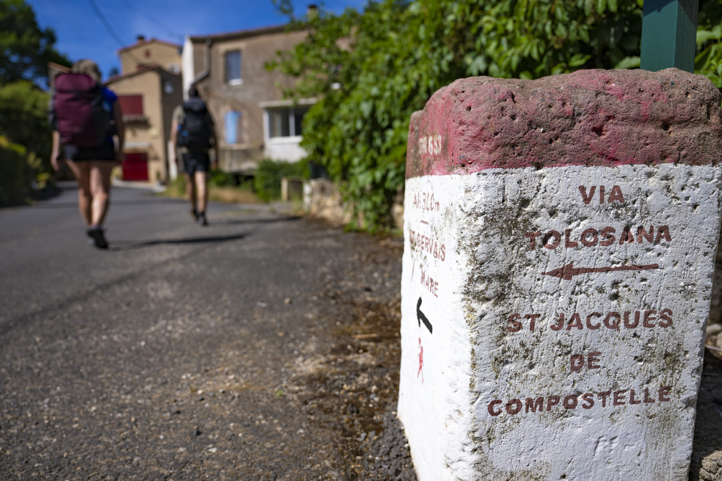 Borne Signalétique - Voie d'Arles ©JJGelbart
