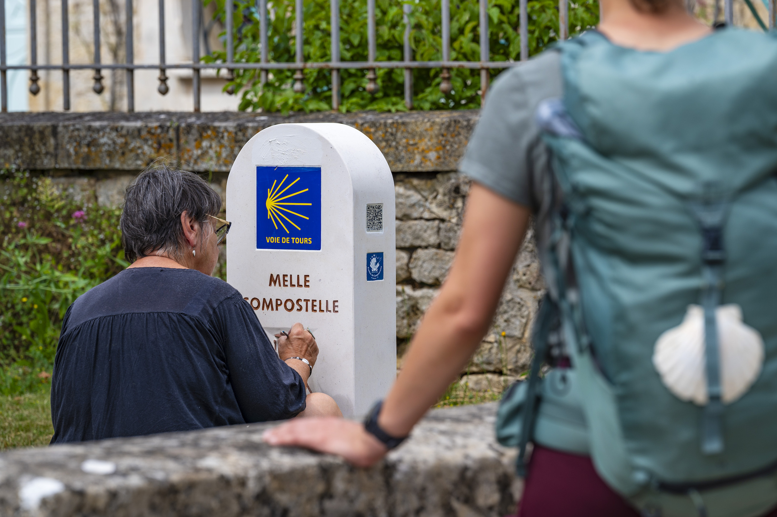 Melle - Borne jacquaire ©JJGelbart