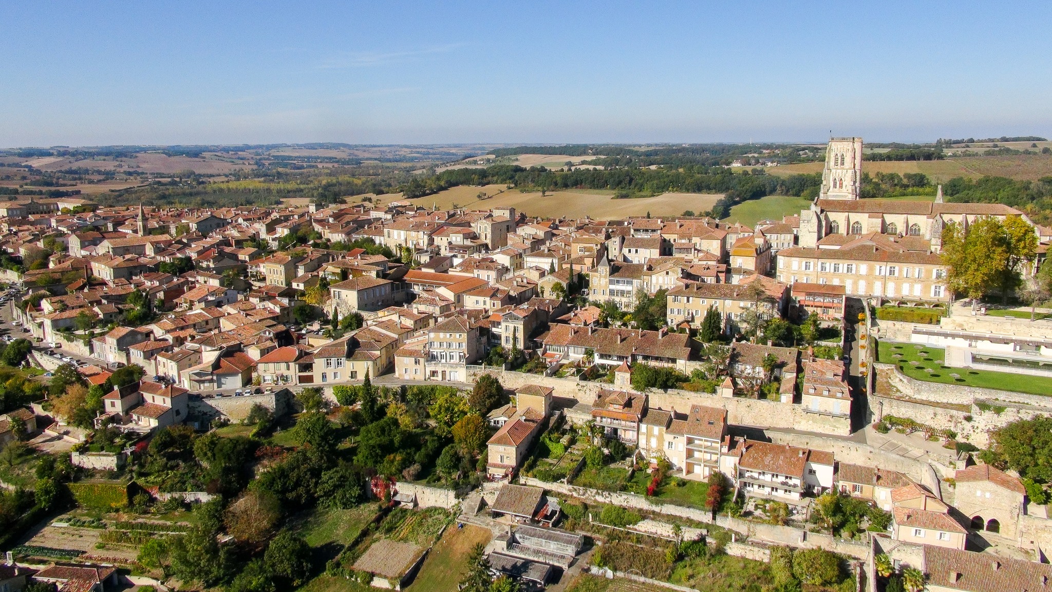 Vue aérienne - Lectoure ©AFCC