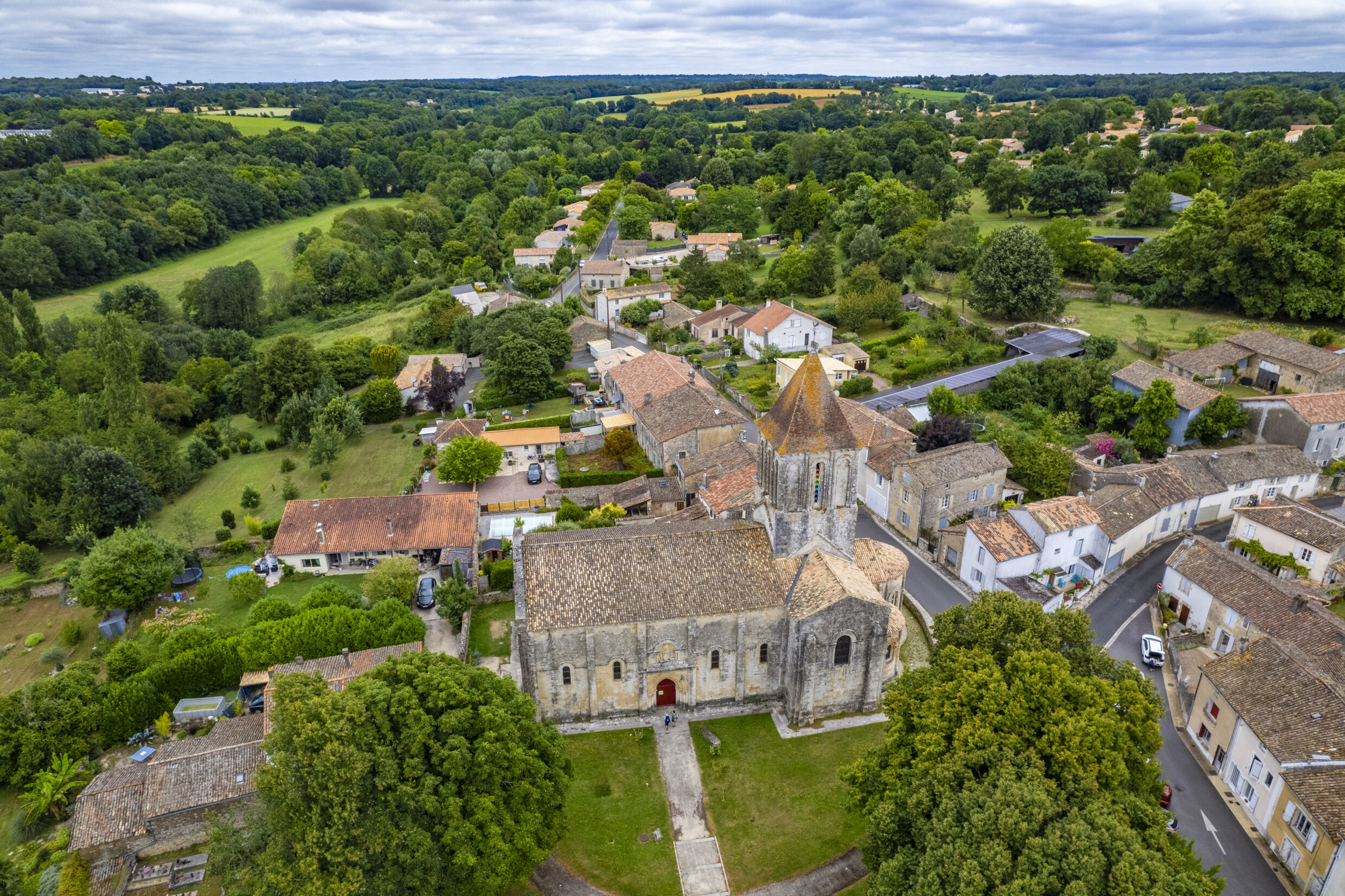 Melle - Vue aérienne © AFCC JJGelbart