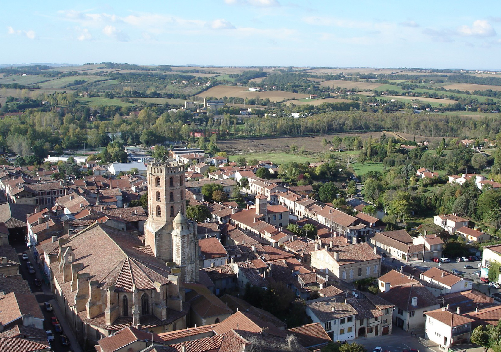Vue aérienne de Gimont ©OT Gimont