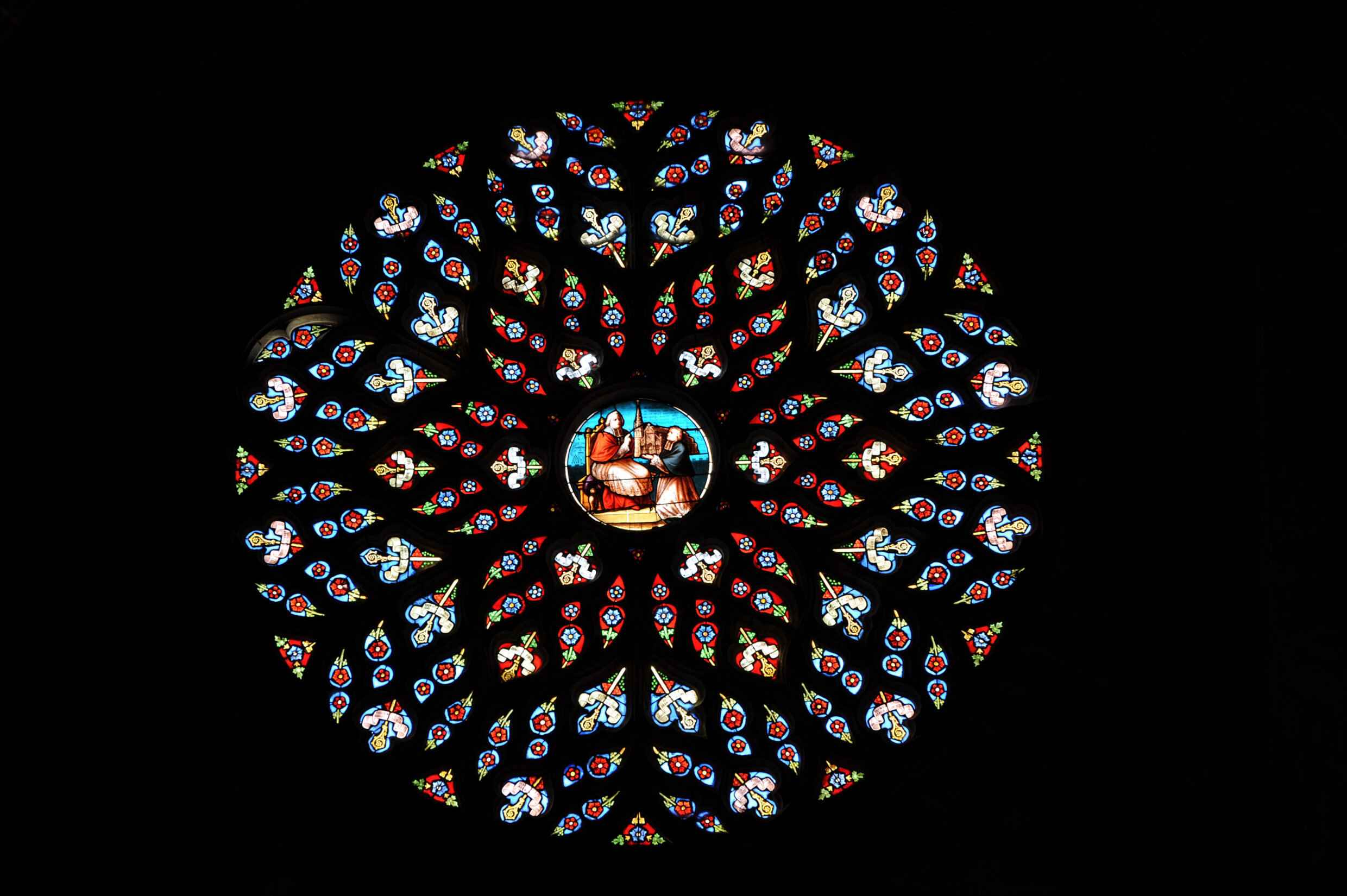 Rosace de la Cathédrale Bazas ©JJGelbart