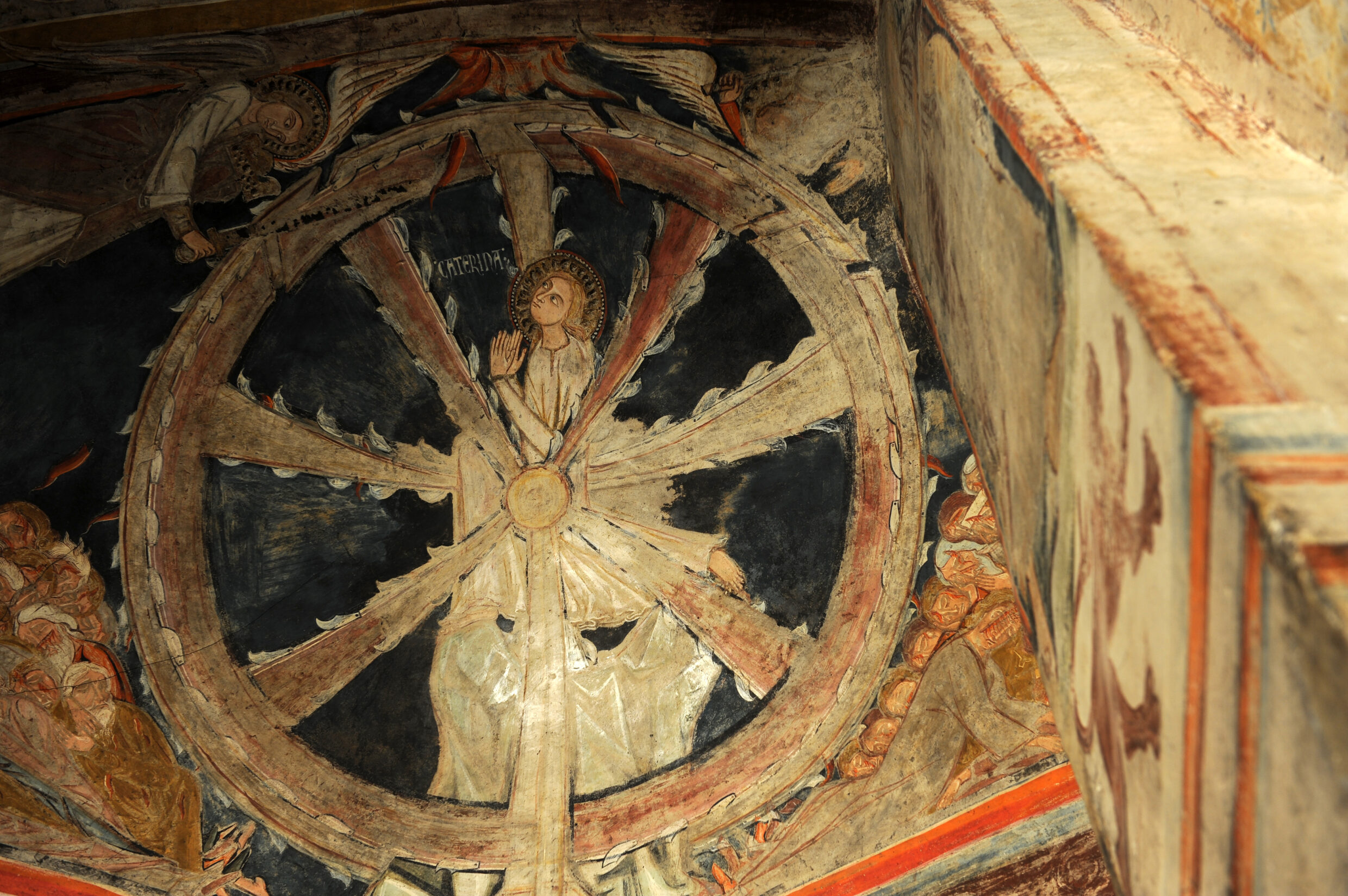 sainte Catherine et sa roue cathedrale du Puy en Velay