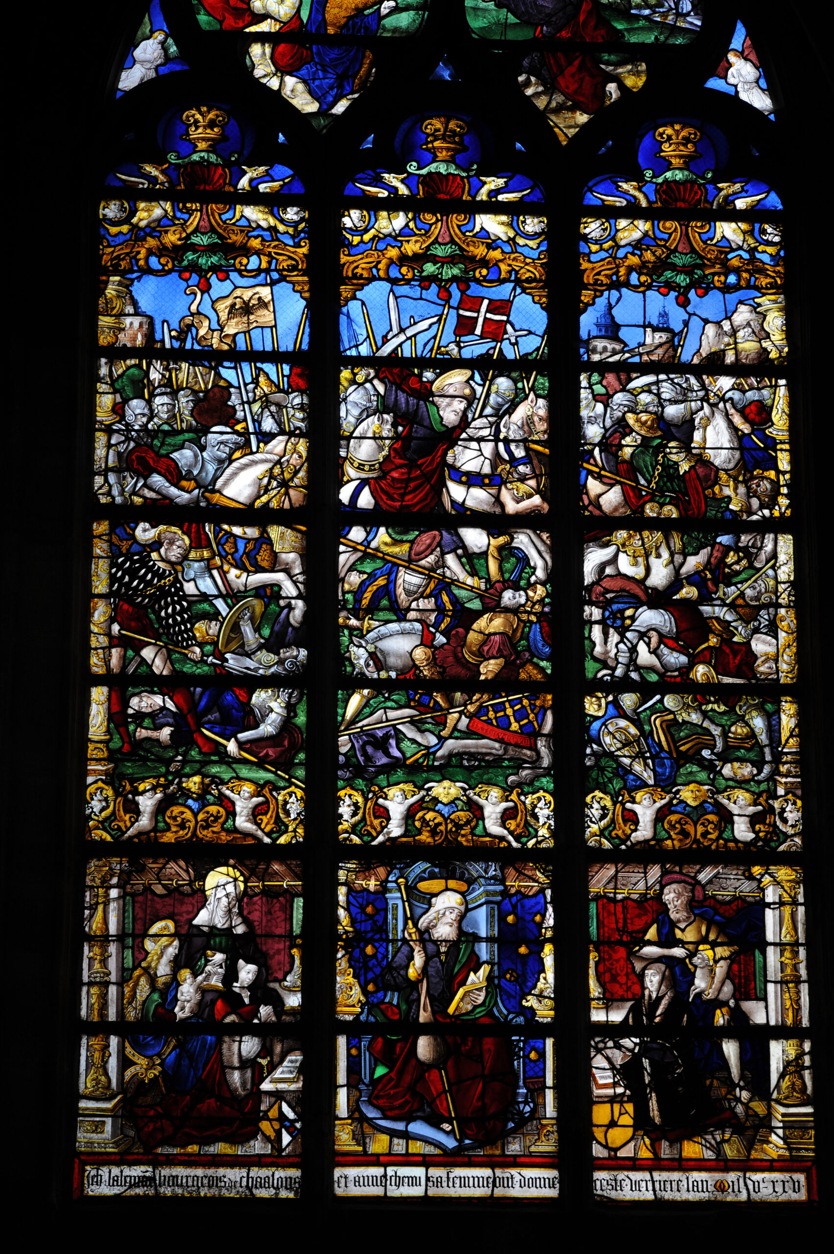 Vitrail de l'église Notre-Dame en Vaux à Châlons-en-Champagne©JJGelbart AFCC