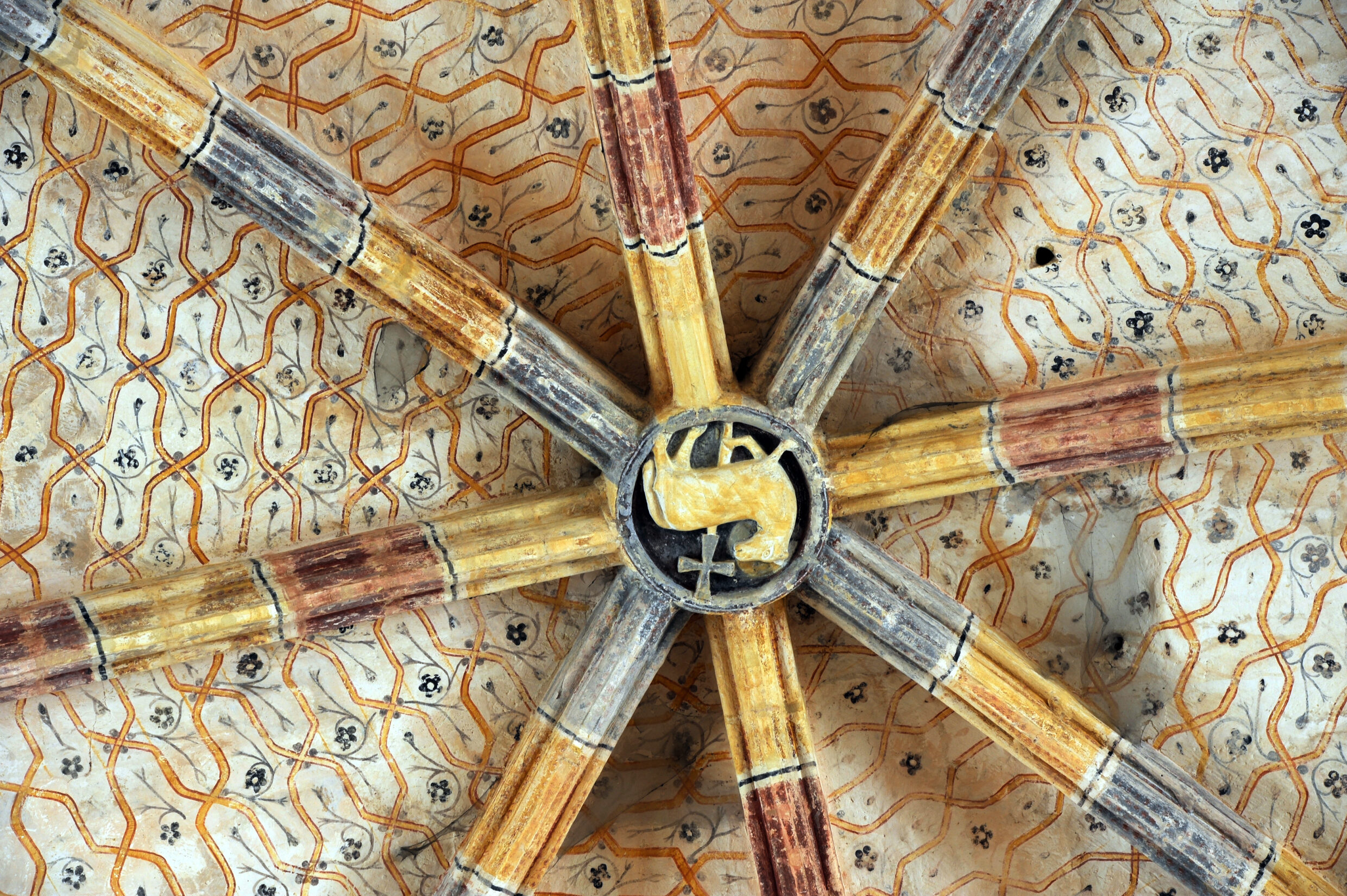 Clef de voûte - Eglise Saint-Avit ©AFCC JJGelbart